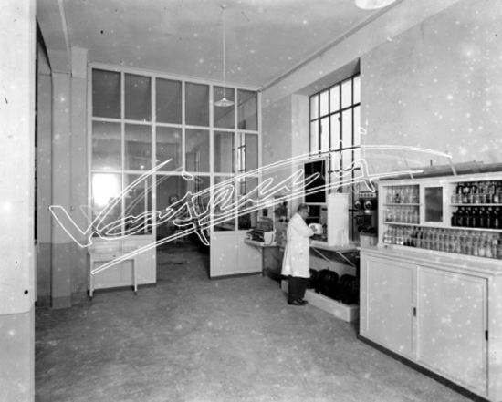 Farmaceutica Zambon. lastra di vetro - negativo bianco e nero fto mm 210x270