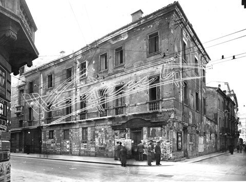G.Galla libreria Editrice : "Canton de Galla". Stampa su carta fotografica bianco e nero fto mm 180x240