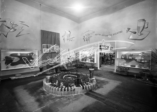 Fiera Campionaria di Vicenza 1952: Mostra Artigianato Vicentino. lastra di vetro - negativo bianco e nero fto mm 180x240