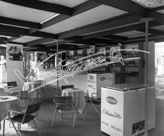 Fiera Campionaria di Vicenza 1963: Stand Recoaro. Pellicola - negativo bianco e nero f.to mm 90X120