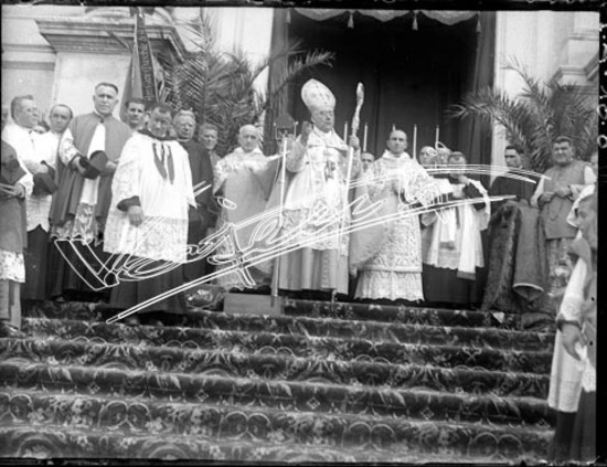 Vescovo Rodolfi. lastra di vetro - negativo bianco e nero fto mm 90x120