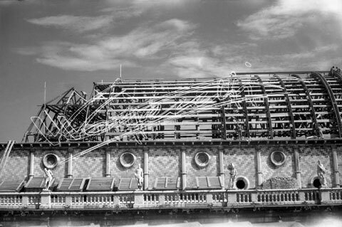 Basilica Palladiana : restauro 1947-1951. pellicola - negativo bianco e nero fto mm 60x90