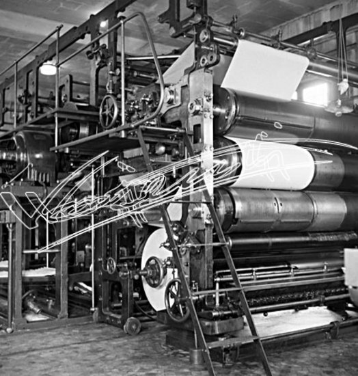 Il Giornale di Vicenza : Tipografia. pellicola - negativo bianco e nero fto mm 60x60