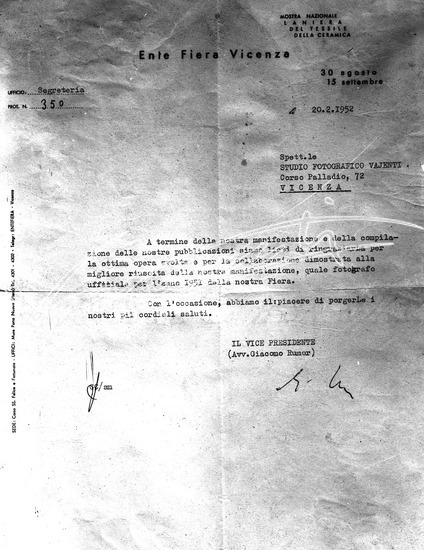 Vajenti - La storia. Pellicola - negativo bianco e nero f.to mm 130x180