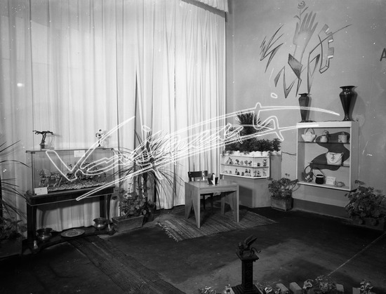 Fiera Campionaria di Vicenza 1952: Mostra Artigianato Vicentino. lastra di vetro - negativo bianco e nero fto mm 180x240