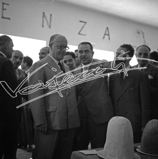 Fiera Campionaria di Vicenza 1949: Alberto Giovannini. Pellicola - negativo bianco e nero fto mm 60x60