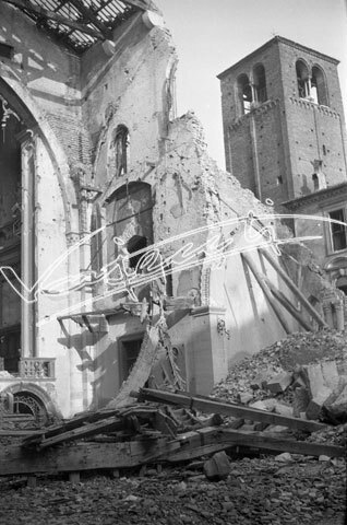 Cattedrale di Vicenza : Restauro 1945-1950. pellicola - negativo bianco e nero fto mm 60x90
