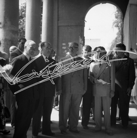 Fiera Campionaria di Vicenza 1949: Alberto Giovannini. Pellicola - negativo bianco e nero fto mm 60x60