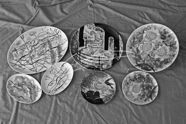 Fiera Campionaria di Vicenza 1953 Ceramiche Artistiche Piatti Fiera Campionaria di Vicenza 1953 Ceramiche Artistiche Piatti