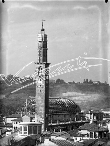 Basilica Palladiana : restauro 1947-1951. lastra di vetro - negativo bianco e nero fto mm 120X160