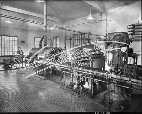 Demanio Acque di Recoaro. lastra di vetro - negativo bianco e nero fto mm 240X300