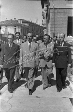Fiera Campionaria di Vicenza 1946 Visita del Senatore Pietro Campilli