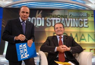 ROMANO PRODI POLITICO UNIONE BRUNO VESPA GIORNALISTA