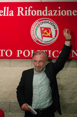 FRANCO GIORDANO POLITICO pugno chiuso