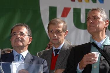 ROMANO PRODI PIERO FASSINO FRANCESCO RUTELLI