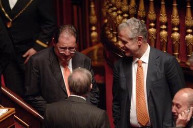 GIANCARLO GALAN POLITICO FI ROBERTO FORMIGONI POLITICO FI