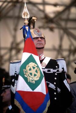CORAZZIERE BANDIERA DELLA REPUBBLICA ITALIANA corazzieri