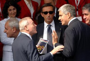 PIERFERDINANDO CASINI POLITICO GIANNI LETTA GIANFRANCO FINI POLITICO AN