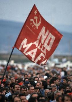 MANIFESTAZIONE MAFIA PCI COMUNISMO
