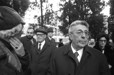 Rome 1973 Umberto Terracini and Pietro Secchia Constituent Assembly deputies Roma 1973 I deputati alla Costituente Umberto Terracini e Pietro Secchia