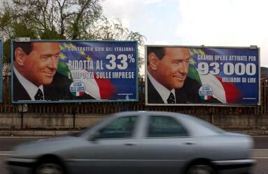 MANIFESTI ELETTORALI CASA DELLE LIBERTA SILVIO BERLUSCONI