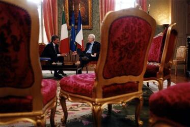 MASSIMO D ALEMA POLITICO DS PRESIDENTE DEL CONSIGLIO CON LIONEL JOSPIN PRIMO MINISTRO FRANCESE