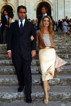 MARCO DE BENEDETTI CON LA MOGLIE PAOLA FERRARI