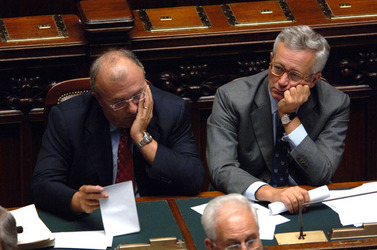 GIULIO TREMONTI POLITICO FI FRANCESCO STORACE POLITICO AN