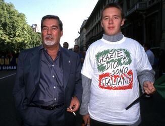 UGO MARTINAT POLITICO CON IL FIGLIO