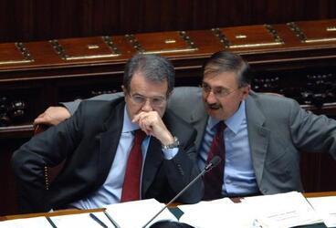 ROMANO PRODI PRESIDENTE DEL CONSIGLIO FABIO MUSSI POLITICO DS