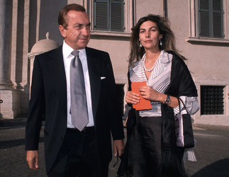 FRANCESCO BELLAVISTA CALTAGIRONE CON LA MOGLIE RITA ROVELLI