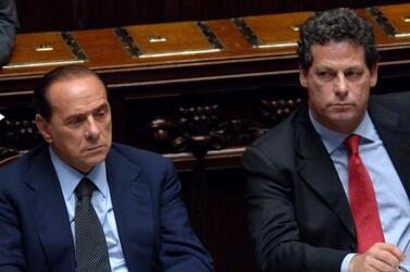 SILVIO BERLUSCONI PRESIDENTE DEL CONSIGLIO GIANFRANCO MICCICHE POLITICO FI