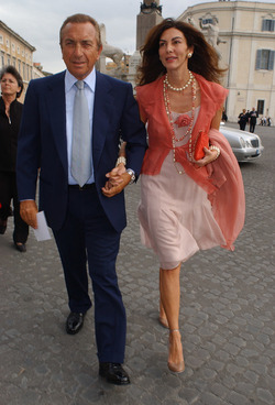 FRANCESCO BELLAVISTA CALTAGIRONE CON SUA MOGLIE RITA ROVELLI