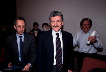 MASSIMO D ALEMA CON FRANCESCO PARDI E PAUL GINSBORG