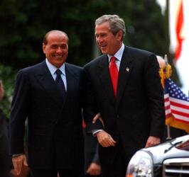 GEORGE BUSH SILVIO BERLUSCONI