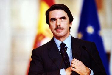 JOSE MARIA AZNAR PRIMO MINISTRO SPAGNOLO