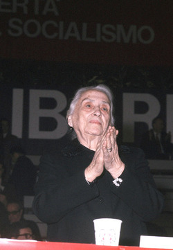 DOLORES IBARRURI PRESIDENTE DEL PARTITO COMUNISTA SPAGNOLO LA PASIONARIA