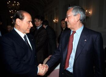 CESARE PREVITI CON SILVIO BERLUSCONI