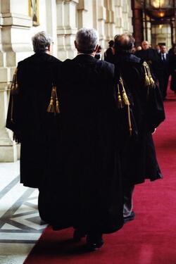 PALAZZO DI GIUSTIZIA INAUGURAZIONE DELL ANNO GIUDIZIARIO AVVOCATI MAGISTRATURA LEGGE TOGHE