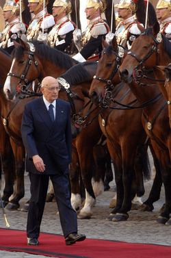 GIORGIO NAPOLITANO PRESIDENTE GIURAMENTO