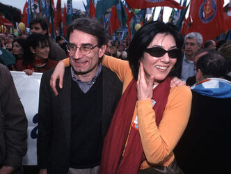 OLIVIERO DILIBERTO CON LA MOGLIE gabriella diliberto