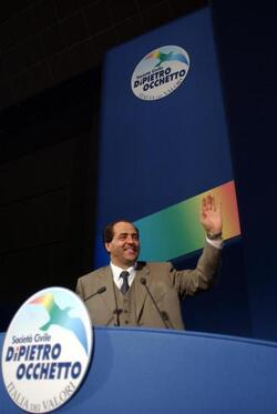 ANTONIO DI PIETRO POLITICO IDV SOCIETA CIVILE