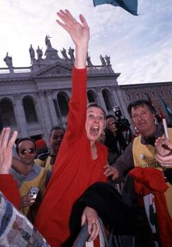 GIOVANNA MELANDRIALLA MANIFESTAZIONE NAZIONALE DELL ULIVO