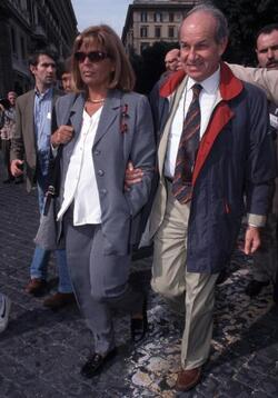 FAUSTO BERTINOTTI CON LA MOGLIE LELLA BERTINOTTI