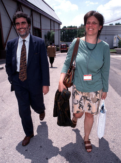 GIULIA RODANO CON IL MARITO ANTONELLO FALOMI POLITICO DS