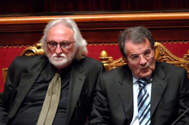 ROMANO PRODI PRESIDENTE DEL CONSIGLIO SANDRO BIANCHI POLITICO PDCI