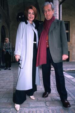 CARLO RIPA DI MEANA CON SUA MOGLIE MARINA RIPA DI MEANA LANTE DELLA ROVERE