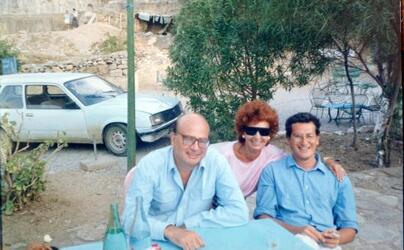BETTINO ANNA BOBO CRAXI IN TUNISIA CON I GENITORI NEL 1988 GIOVANE