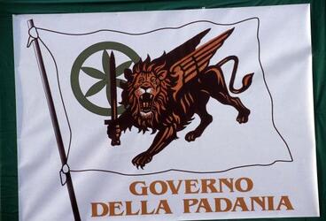 LEGA NORD MANIFESTAZIONE GUARDIA PADANA DEVOLUTION MILITANTI LEGHISTI