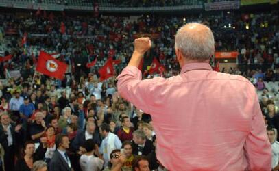 bandiere RIFONDAZIONE COMUNISTA fausto bertinotti POLITICO RIFONDAZIONE COMUNISTA